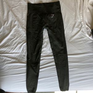 Original Dark Green Gymshark Seamless Contour Leggings